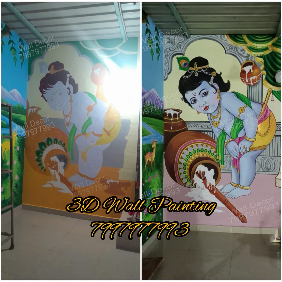 Lord Bala Krishna Wall Painting in SRI SAI DEEPTHI HIGH SCHOOL at Puttaparthi
#Lordkrishnapainting
#balakrishna
#wallpainting
#3DWallpainting
#balgopal
#wallartpainting
#balapainting
#krishnamural
#3dwallpaintinginschool
#srisaideepthi
#HighSchool
#puttaparthi