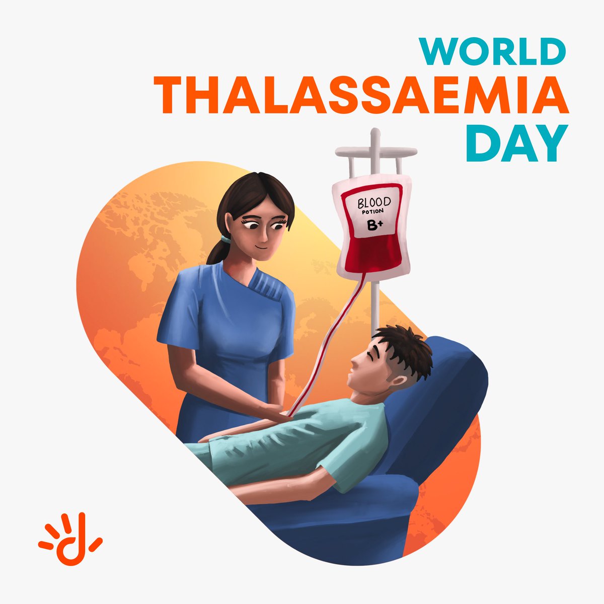 This World Thalassaemia Day, let's donate blood regularly and support those living with thalassaemia to live better, easier lives 🩸🧡 #BringThalToLight