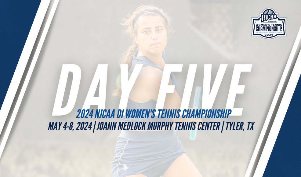 🏆It's Time to Crown a National Champion! The final day of the 2024 #NJCAATennis DI Women's Championship starts at 8 AM CT from Tyler, TX. Which team will be lifting the trophy this afternoon? 📊tournamentsoftware.com/tournament/311… 💻njcaa.org/championships/… 📷njcaa.org/sports/wten/20…