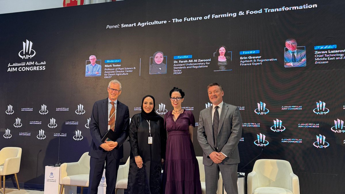 Ericsson joined AIM Congress 2024 in UAE in a panel discussion on the role of 5G in transforming smart agriculture. 5G is driving unprecedented efficiency and sustainability in agriculture.
 
#EricssonMEA #5G #SmartFarming #AI