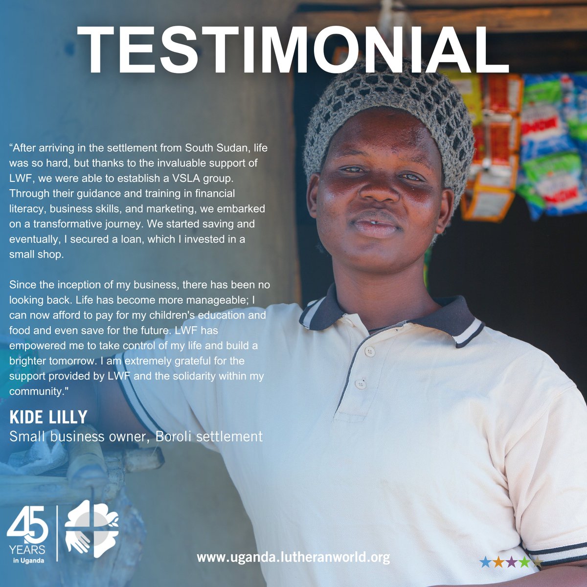 #Testimonial Meet Kide Lilly from Adjumani as she shares how the VSLA group transformed her life. @BROT_furdiewelt #Empowerment #FinancialFreedom