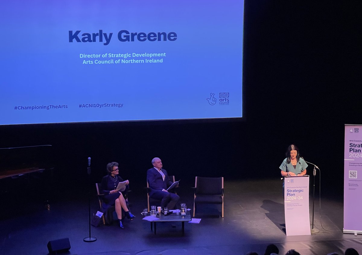 .@Karlygreene, Director of Strategic Development thanks everyone who engaged with us on the #ACNI10YrStrategy
 
#ChampioningTheArts