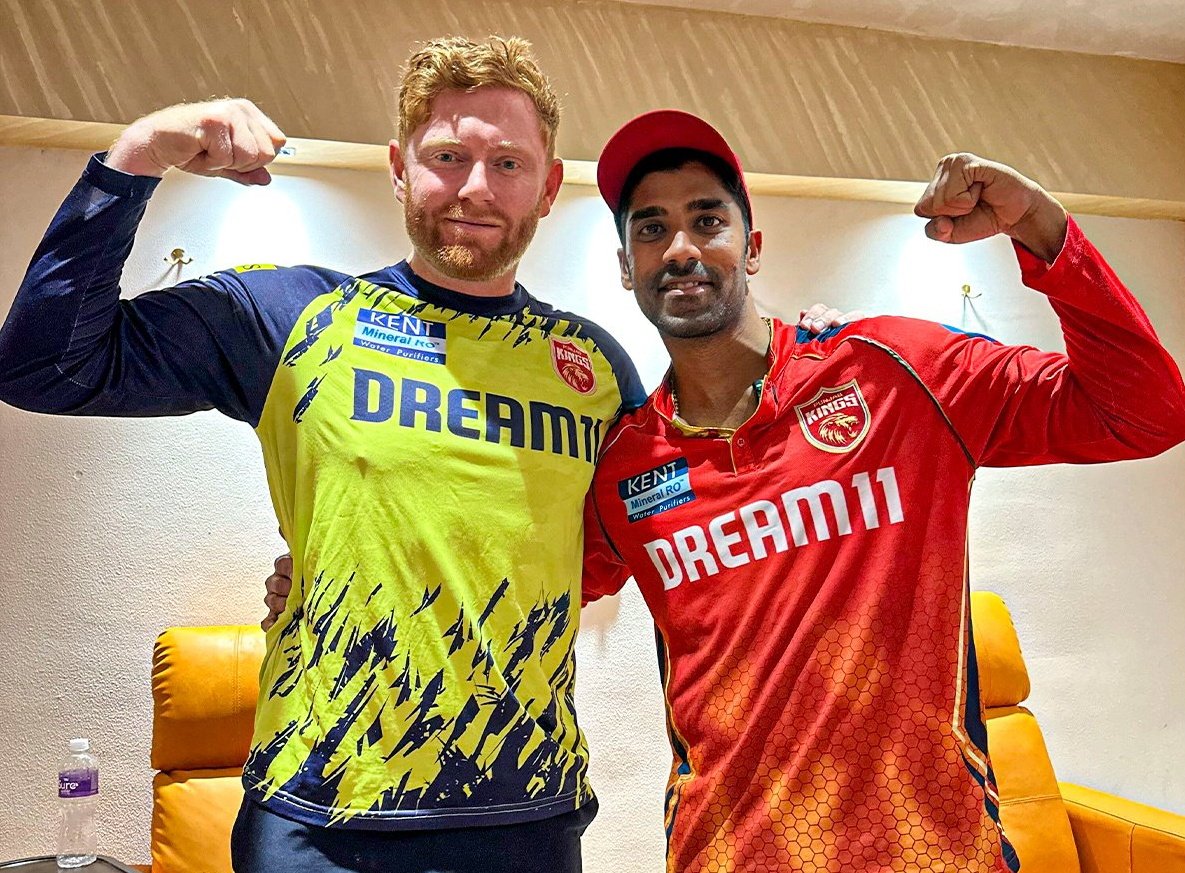 Shashank Singh said 'I got a duck in our first match of IPL 2024, was dejected and suddenly Jonny Bairstow tapped me from behind and told 'If I don't see you smiling, I will stop speaking with you' - I have kept it in mind ever since'. [Amol Karhadkar from Sportstar]