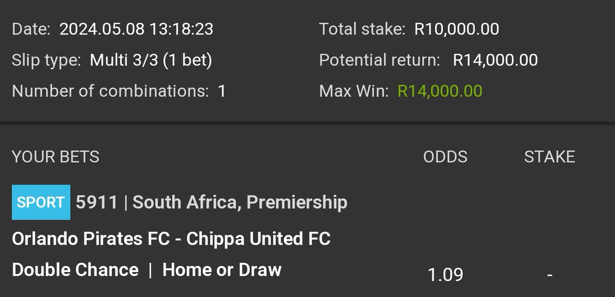 Local is lekker 

Join @Easybet_SA you will receive R50 sign-up + 25bonus spins

⚽️First game:  19.30

✅️Copy slip: easybet.co.za/share-a-bet/27…

✅️Bet slip code: 270722

✅️PromoCode: NGAMLA50 

✅️Register: ebpartners.click/o/AmzvZR

#Yellownation 
#YELLOWARMY
⚡️⚡️⚡️⚡️⚡️⚡️