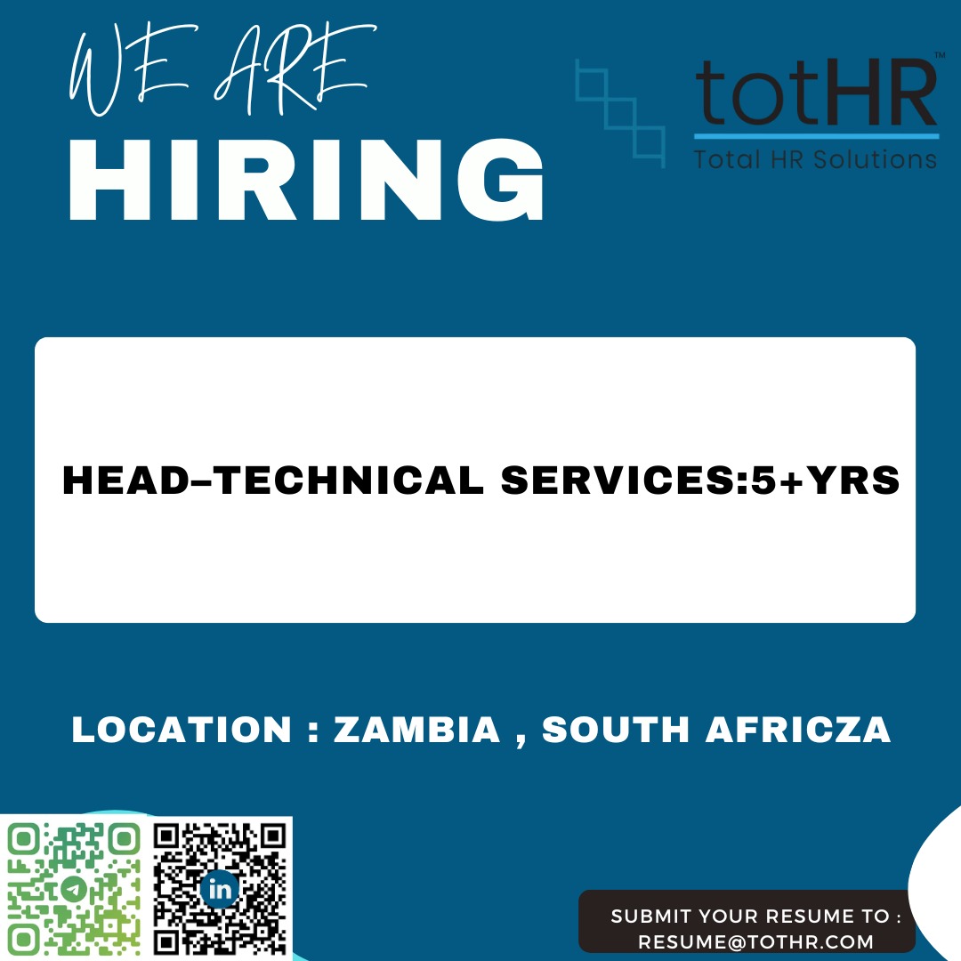 #teachnicalhead #vmware #zambia #southafrica #technicalservices #tothr #HIRINGNOW