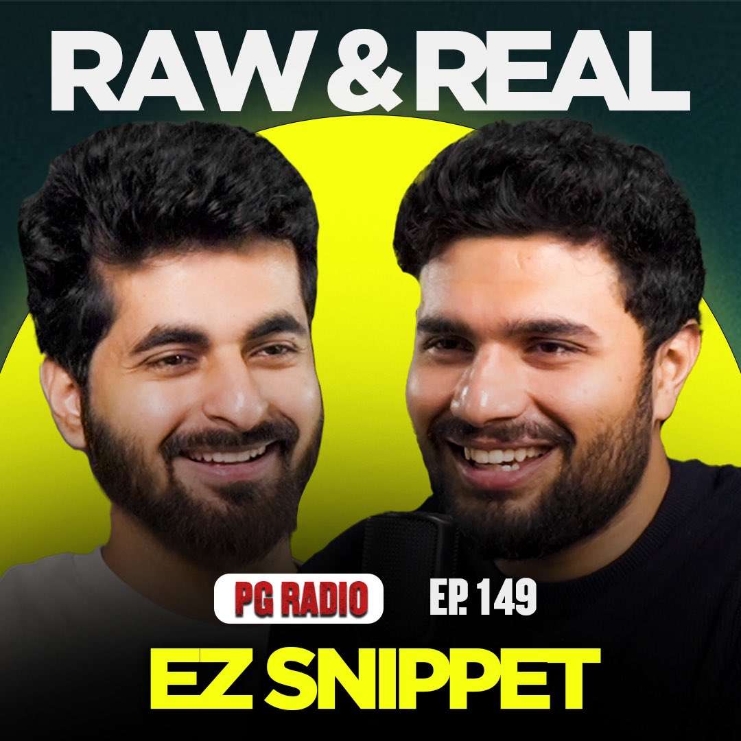 You were right. @ezSnippet is not what you think he is. He is atleast 100x wilder. Tonight on the pod at 9 Pm.