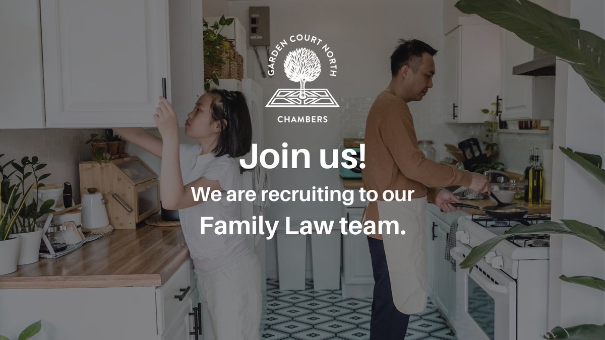 As we continue to receive an increase in both legal aid and private work, our growing family team is looking for experienced barristers who share our ethos. If you would like to find out more, go to: gcnchambers.co.uk/join/tenancy-g…