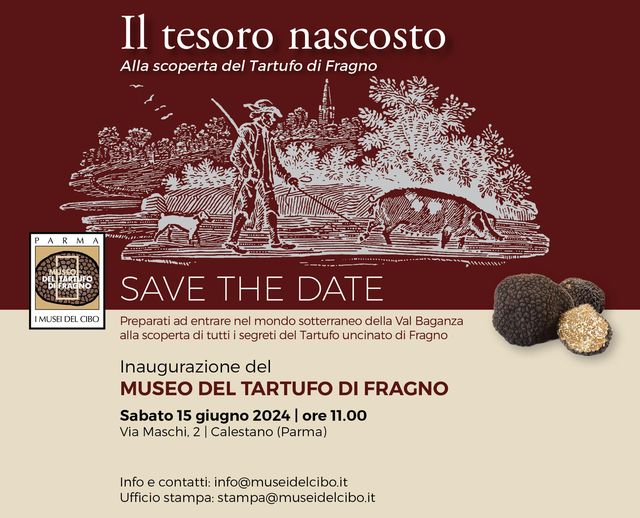 📍Save the date! Un nuovo museo si aggiunge alla rete dei Musei del Cibo di Parma. Il museo del Tartufo di Fragno a Calestano (Parma) vi aspetta il 15 giugno per l'inaugurazione. #ParmaCityofGastronomy #museidelcibo #parma