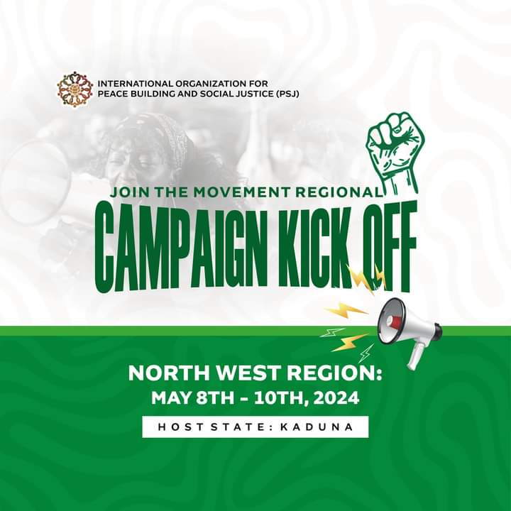 We kick off our campaign for a new Nigeria today. 😁 

North West Region:
Host state: Kaduna

#PSJNG #jointhemovement #jointhemovementpsj #stopthekillings #EndInjustice #stopinflation #EndBadGovernanceInNigeria
