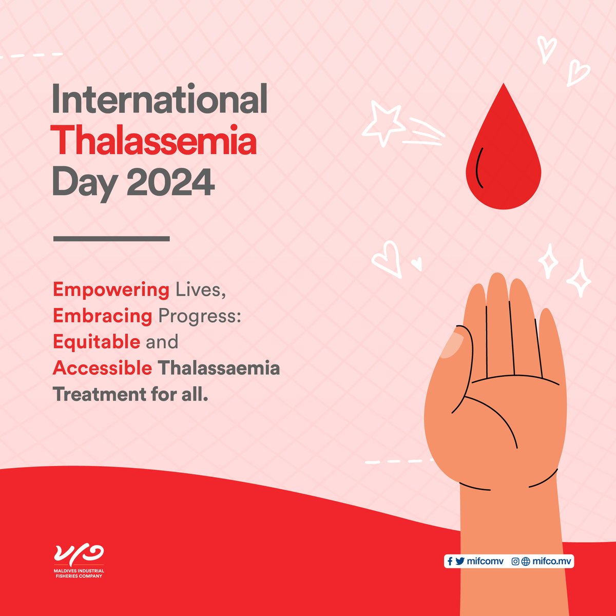 Let's unite in raising awareness on this World Thalassemia Day. We share the efforts to Empower Lives, Embrace Progress by making Equitable and Accessible healthcare for all. #TeamMifco #thalassemiaawareness #WorldThalassemiaDay