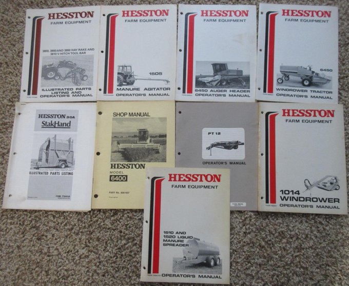 rusticrelics04's tweet photo. Lot of Hesston Farm Operators manuals: manure spreader stackhand hay rake windrower https://t.co/UZfgH7Cptz… #eBay via
@eBay
#farm #farming #farmer #tractor #mechanic #tractors #agtwitter #Harvest #crops #tractors #Manuals #Repair #equipment #Hesston #mechanic #windrow https://t.co/u0SRDDGLCM