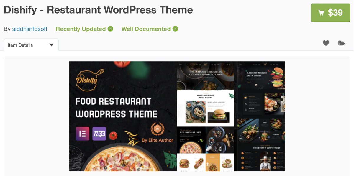For 39$, you can get this amazing restaurant @WordPress theme in @EnvatoMarket
This stylish and responsive WordPress theme is packed with features and functionality, it’s a WooCommerce-compatible theme #Website #web 
@envato @EnvatoMarket @ThemeForest : 1.envato.market/PyxNLq