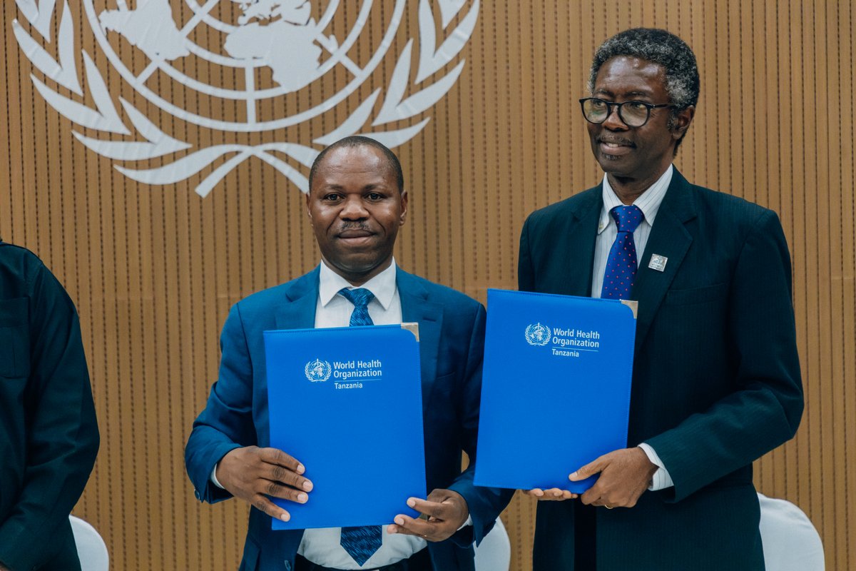 The MOU signed between @WHO_Tanzania & the non-state actors today, is not only formalizing the partnership for health but also committing to a shared vision of: ➡️Strengthening health systems ➡️Disease prevention & control ➡️Health promotion & education & ➡️Research & innovation