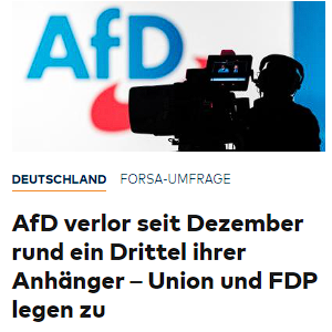Klar! Weil die CDU ja nie die Grenzen aufgerissen und die Kernkraft vernichtet hat und weil die FDP den grünen Wahn ja nicht ermöglicht 🤡
Schwachsinn!
#DeshlabAfD #AfDmachtDumm