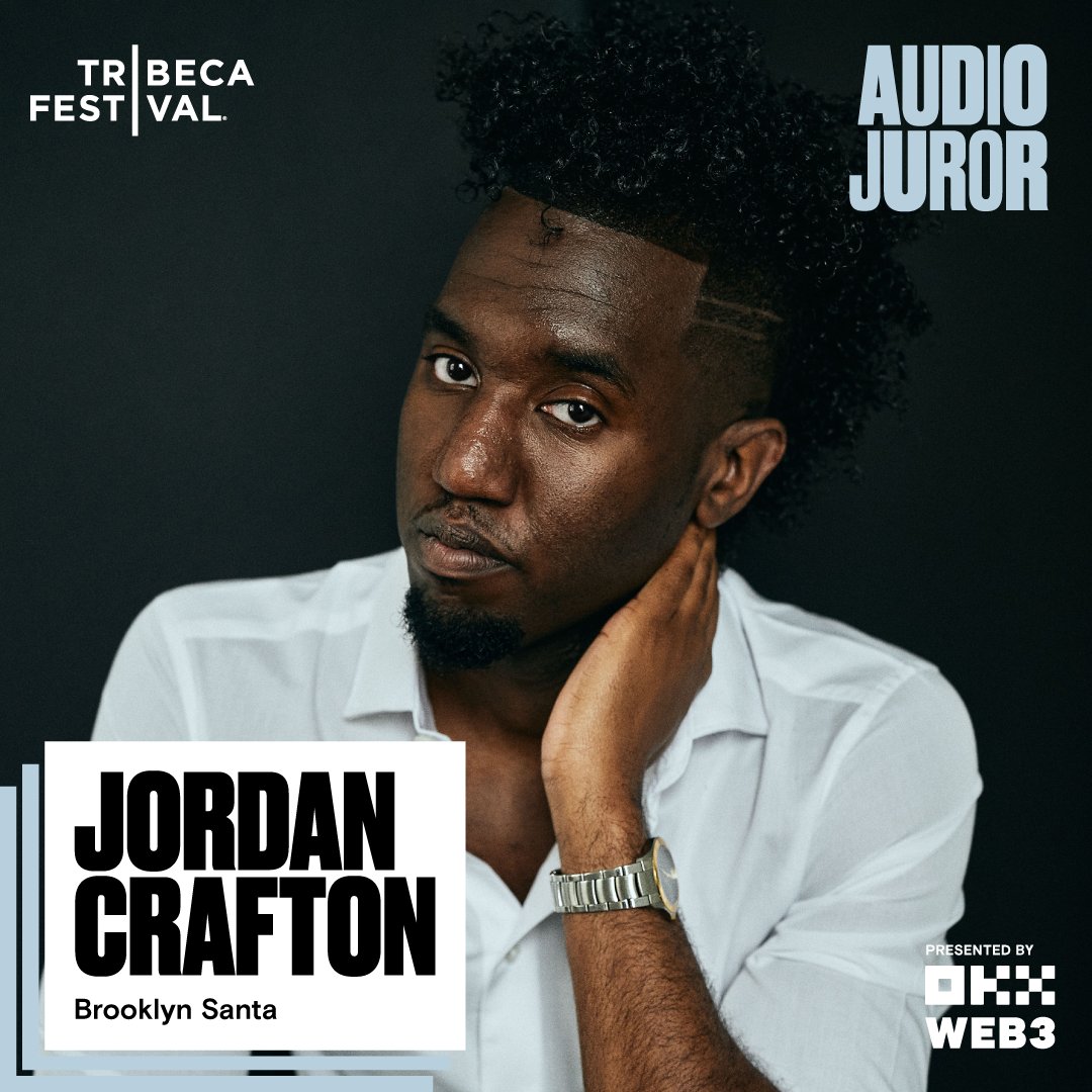 Announcing our next Audio Juror! —>@TribecaAudio alum, Jordan Crafton (@iamJDCrafton)! 👏 Jordan is an award-winning audio dramatist and filmmaker. He wrote, produced, and directed “Brooklyn Santa”, and his directorial debut was the new doc series VH1's “Future Superstar”