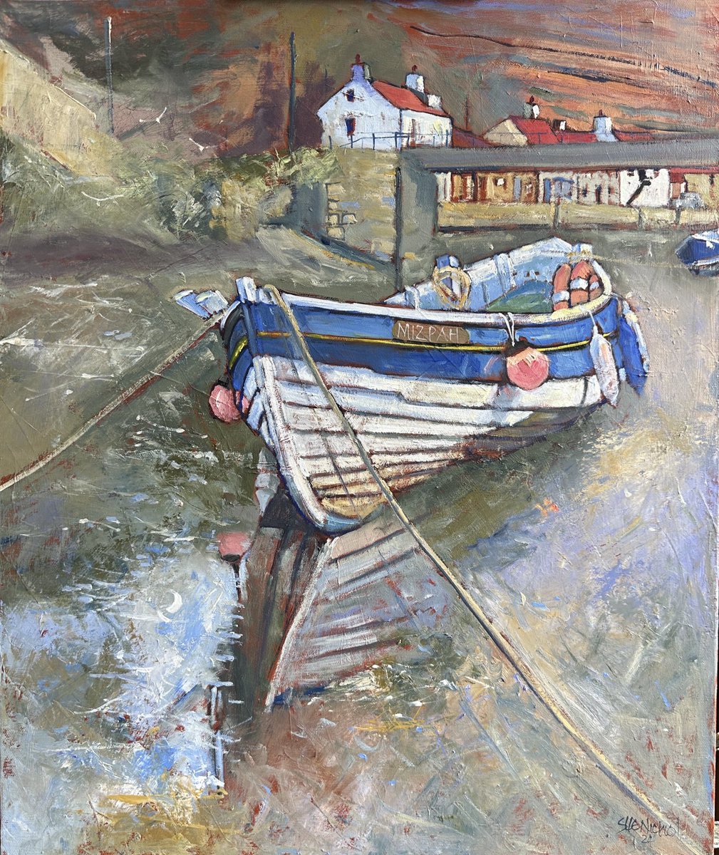 #Mizpah #Staithes #Beck I am very pleased the way this one has turned out. Possibly my best #boat #painting to date. #art #coastal #marineart Already #reserved.