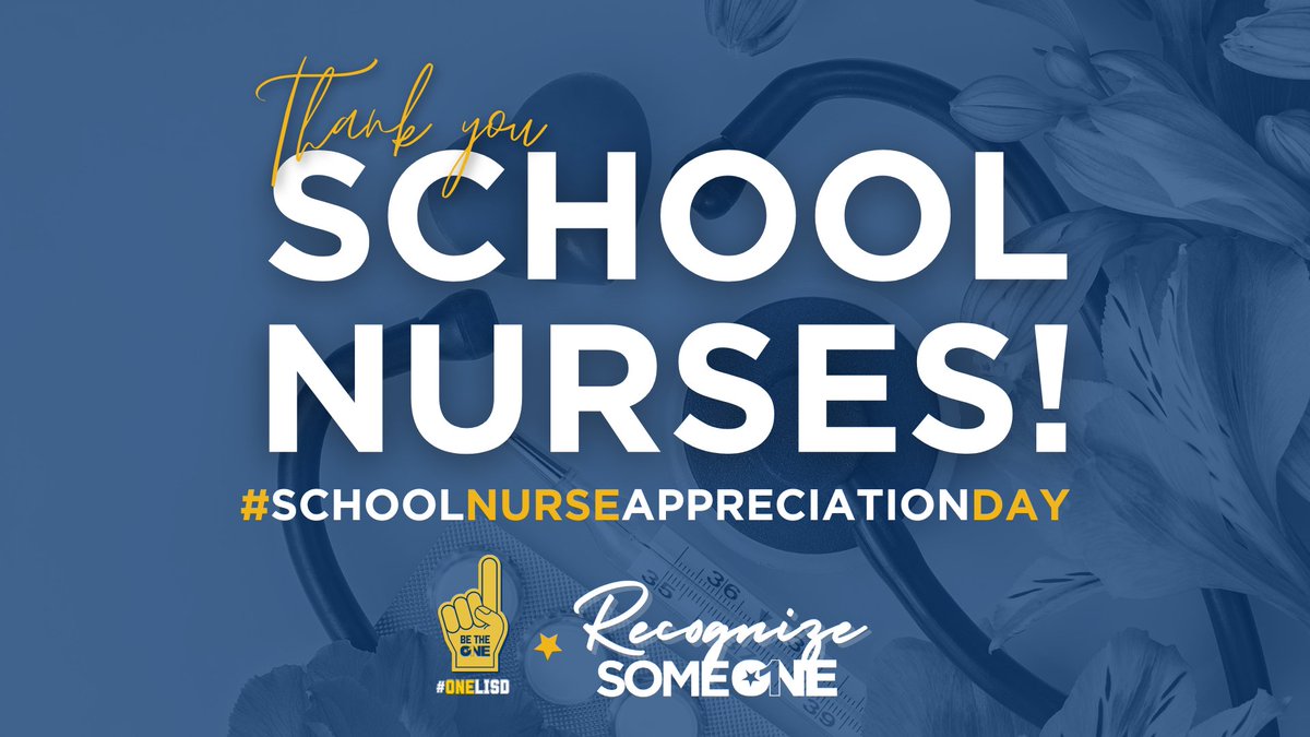 🩺 Today, we're honoring our amazing school nurses! 💙 It's #SchoolNurseAppreciationDay, and we want to extend a heartfelt THANK YOU to all the dedicated nurses who keep our campus communities healthy and safe every day! #BeTheOne #OneLISD
