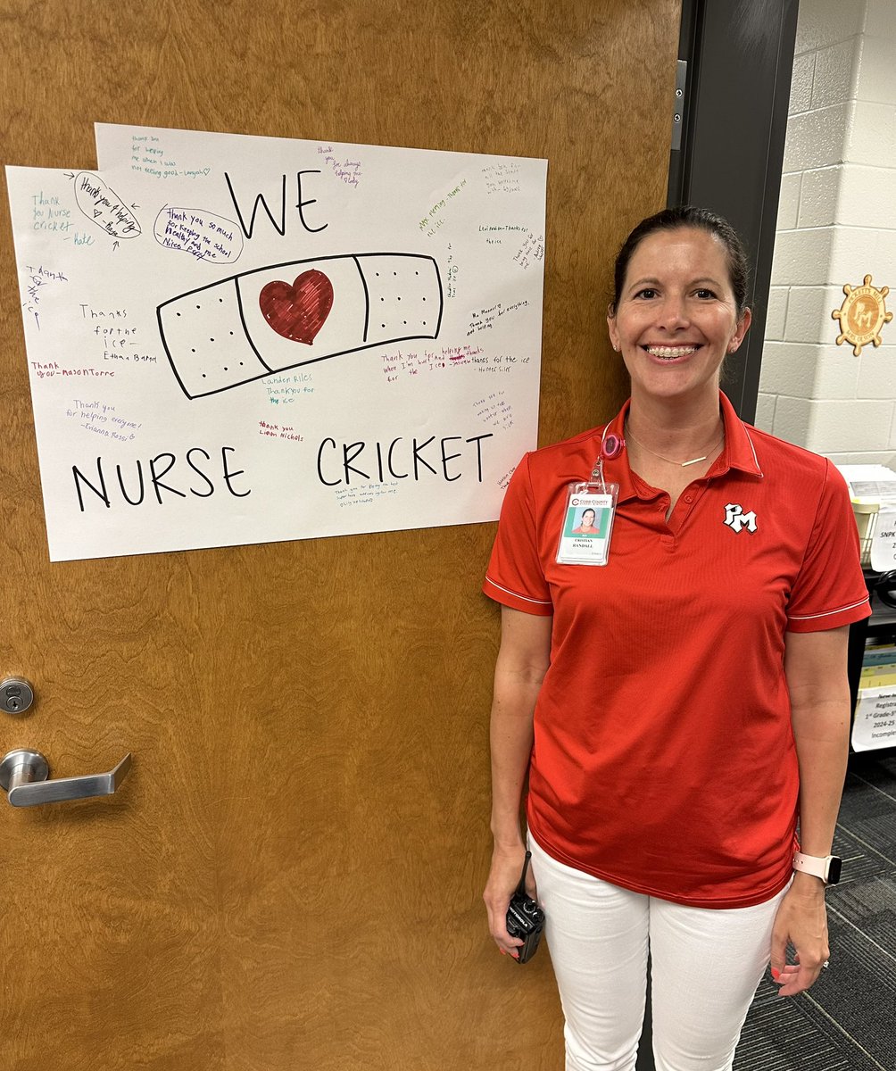 Happy School Nurse Appreciation Day to the most amazing school nurse in all of @CobbSchools , Nurse Cricket Randall!