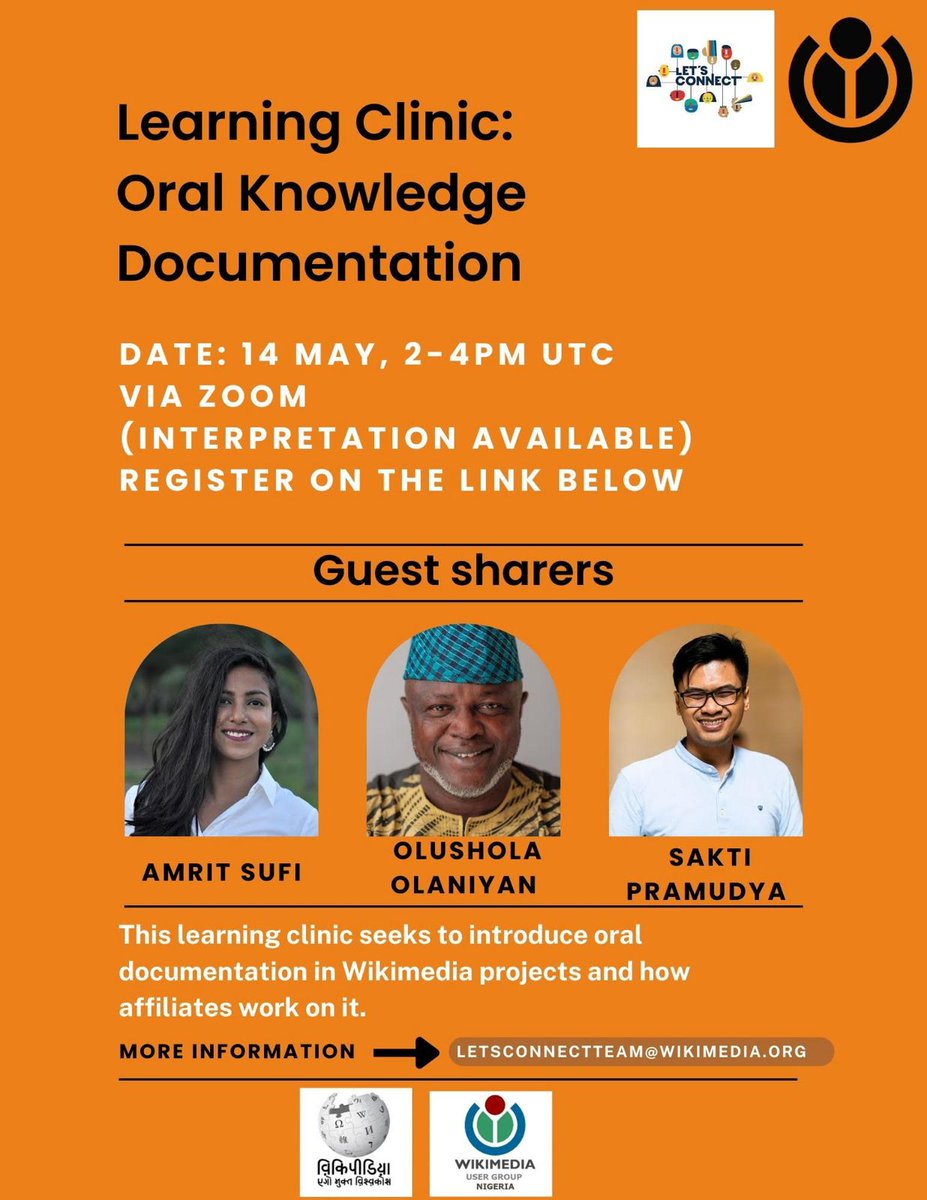 Join me and other co-shearers at the Learning Clinic organised by @Wikimedia #Let'sconnect.
