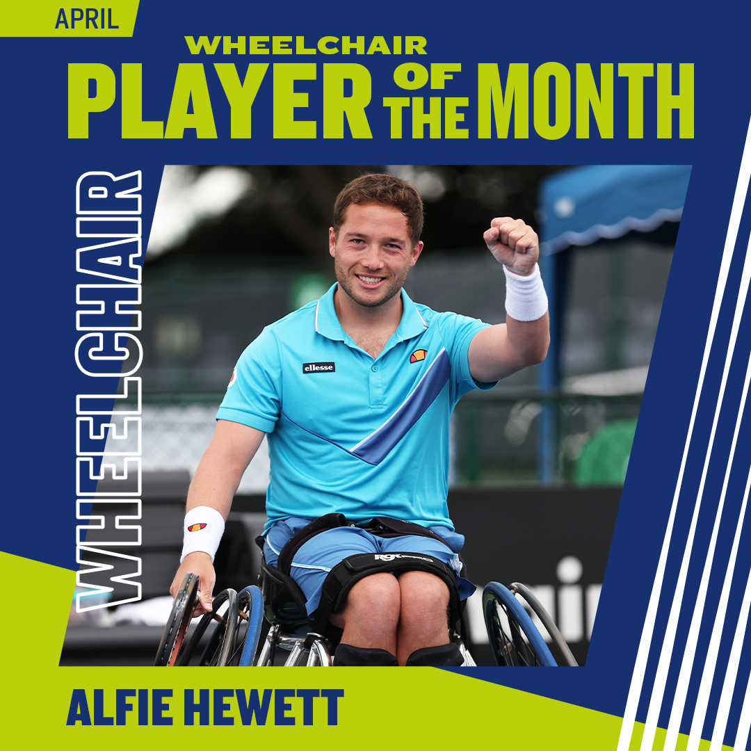 .@alfiehewett6 is your wheelchair 𝗣𝗟𝗔𝗬𝗘𝗥 𝗢𝗙 𝗧𝗛𝗘 𝗠𝗢𝗡𝗧𝗛 for April! 👏 Voted on exclusively by Advantage members following his run to the Japan Open final in both the singles & doubles 🗳️