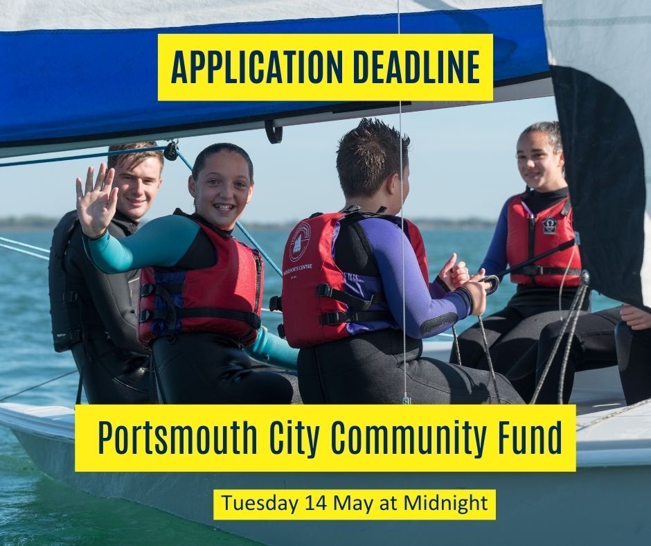 📣 APPLICATION DEADLINE Just under 1 week until application deadline hits for Portsmouth City Community Fund, closing 14 May @ midnight. Apply 🔽 buff.ly/43BrNw1 Watch our webinar - making a strong application for Portsmouth funds 🔽 buff.ly/4baSMSc