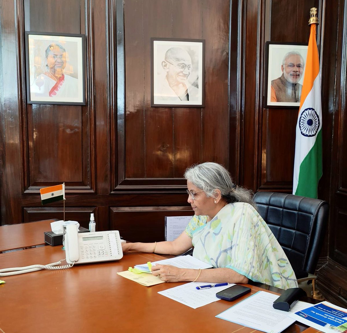 Union Finance Minister Smt. @nsitharaman had a Telecon with US Treasury Secretary Ms. Janet Yellen @SecYellen, today. The two leaders held cordial discussions on #InternationalTaxation.