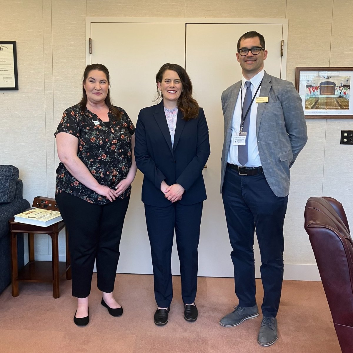 Yesterday I talked about literacy & the value of student-teacher stipends with Kristyn Kahalehoe, a teacher in my district at D. Newlin Fell Elementary School, and Chris Dean, a member of the PA Educator Diversity Consortium. Always glad to learn how I can support our schools! 📚