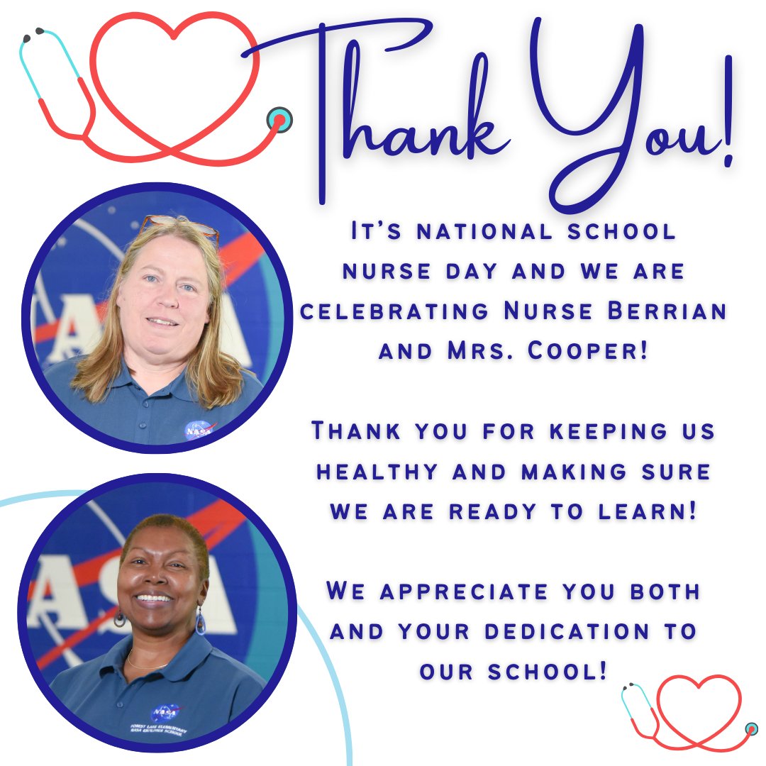 It's National School Nurse Day and we are celebrating Nurse Berrian and Ms. Cooper! We are so thankful for them and how they support our students and staff daily! @Bjackson_FLE @Davis_FLE @misshayward_usc @TWilliamsFLE @RichlandTwo