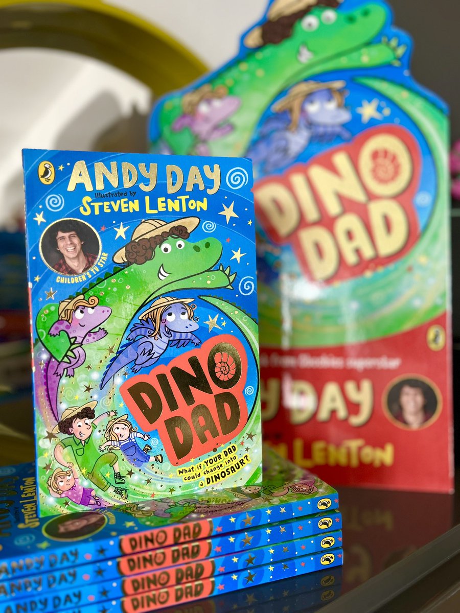 Celebrating the publication of Dino Dad tomorrow by giving away FIVE copies signed by me and @AndyDayTV! Simply follow us both and retweet before the 17/05/24 to be in with a chance. Good luckosaurus!!! 🦕🦖🥳 #competition #giveaway #DinoDad
