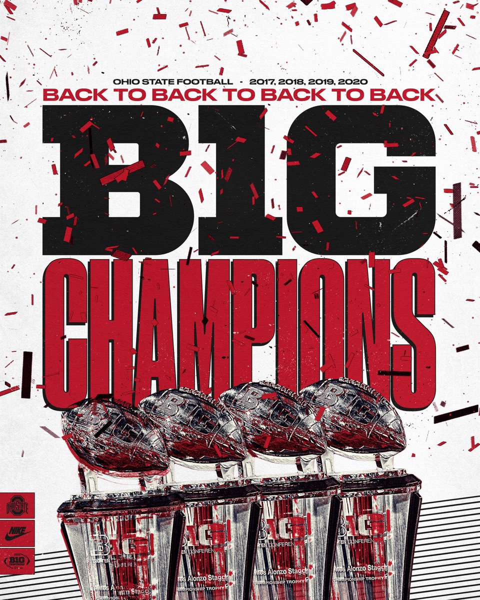 I really took for granted that Ohio State won 4 Big Ten Championship Game titles in a row and has 5 total.