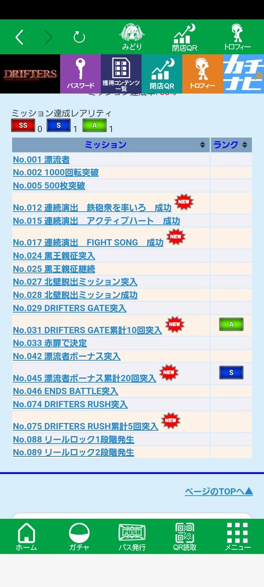 GW打てなかったのでカバネリとドリフターズちょい打ち