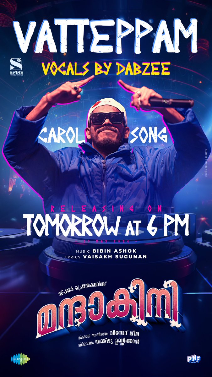 Vatteppam Carol Song From #Mandakini Releasing Tomorrow At 6PM..👌🏻🔥 Vocals By Dabzee.. 👏🏻 May 24th Release! #MandakiniFromMay24