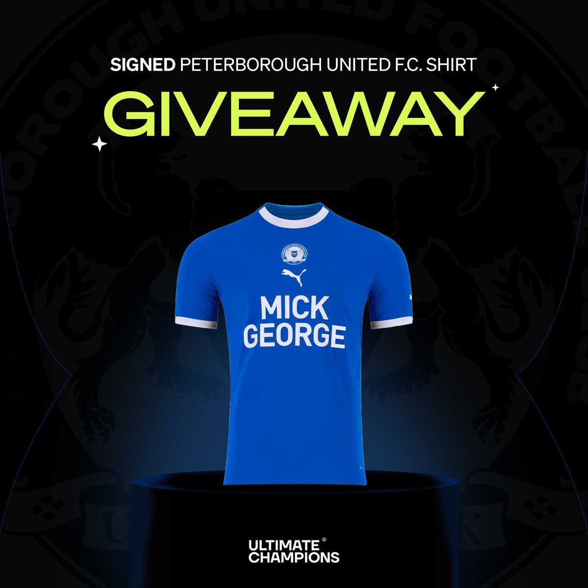 🚨 Peterborough Giveaway Alert! 🚨

🏆 As @theposh battle through the League One Playoffs, we're offering a chance to win a Signed Shirt!

Follow these steps to enter the giveaway:

1⃣ Like
2⃣ RT
3⃣ Follow @UltiChampsBball & @UltiChampsBball
4⃣ Tag two friends & comment your