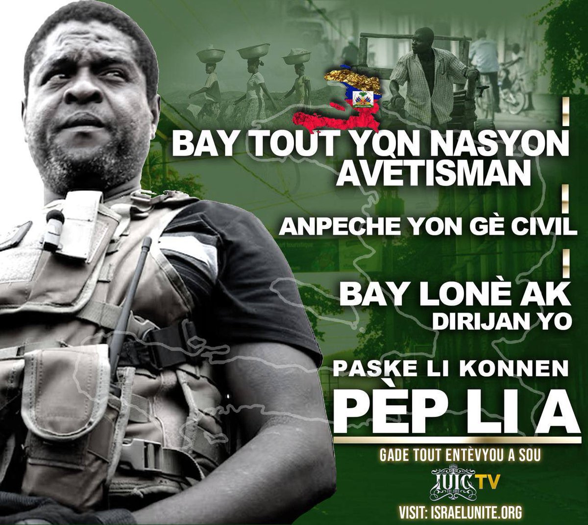 iuic_haiti's tweet photo. Jimmy “Barbecue” Cherizier voye on avètisman pou lòt nasyon, kite pèp la an repo pou yo ka fixe pwoblèm lakay yo pou kont yo!
#Barbecue #IUICHaiti🇭🇹 #IUIC #IUICTV #Matin #Etazini #Revolisyon #TNH https://t.co/3zBj4KbiOY