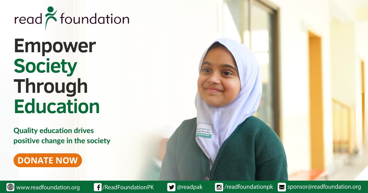 Supporting quality education is key to strengthening and empowering the society. Let's promote quality education for the betterment of society. #READFoundation #education #school #society #future #empowerment