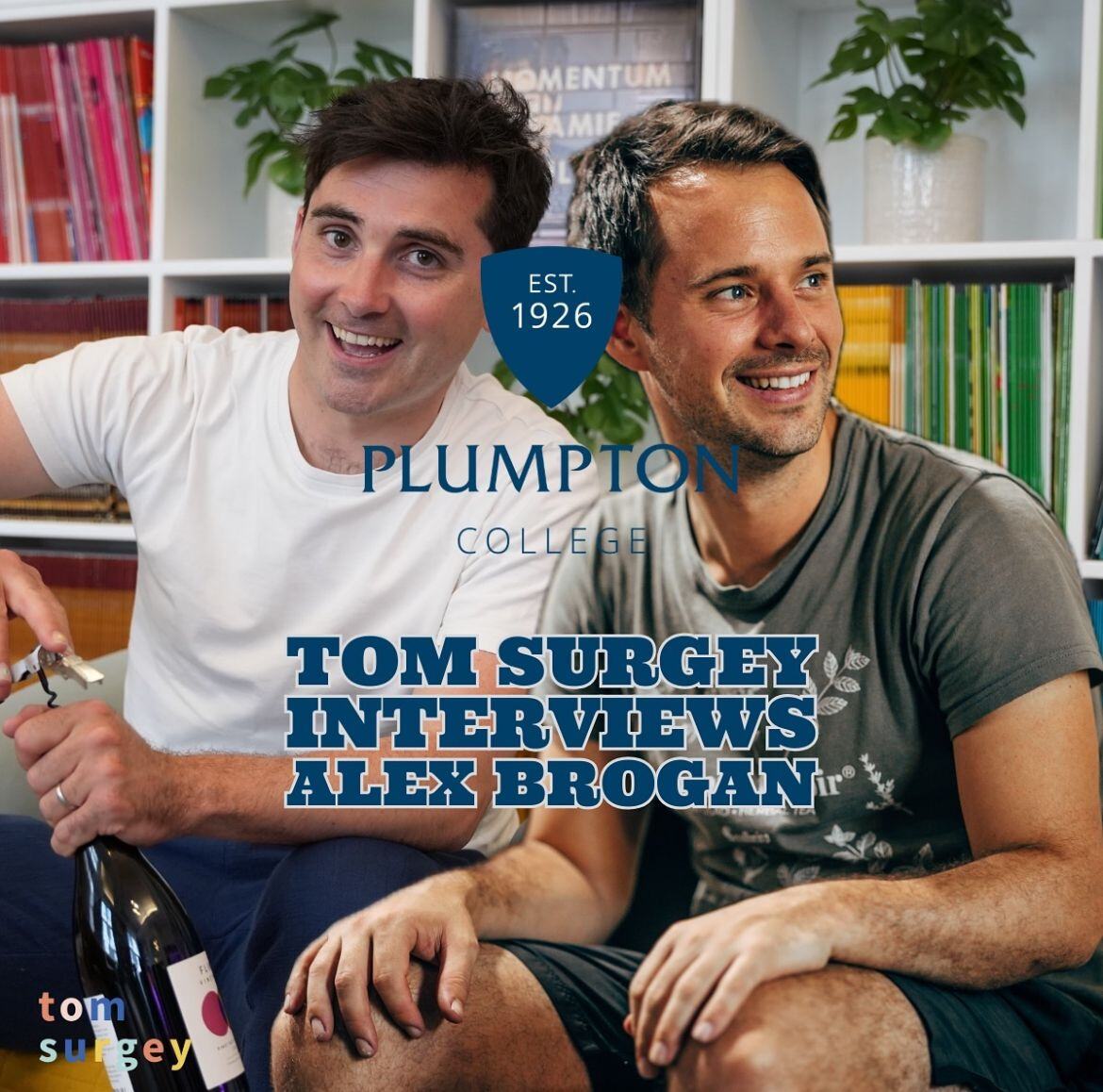 Just one week until @TomSurgey next Instagram Live with special guest and Plumpton College alumni Alex Brogan! To learn more about Alex's super interesting career be sure to tune in on Wednesday 15th May at 7pm on Tom's Instagram! #TomSurgey #NotYetNamedWineCo #PlumptonCollege