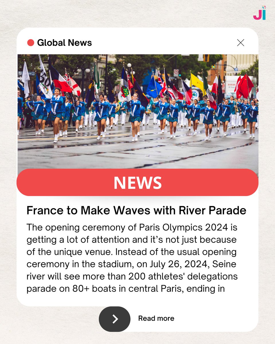juniorimprint's tweet photo. Source:
https://t.co/BZtfjQfEXD
https://t.co/TnTHGa0Vja
https://t.co/0n4MStLl0S

#ParisOlympics2024 #RiverParade
#TrocaderoView #GlobalSportingEvent #juniorimprint #kidseditorial #FranceSecurity #AthleteDelegations #IOCDecision #juniorimprint #editorial https://t.co/6PmUFVOdT0