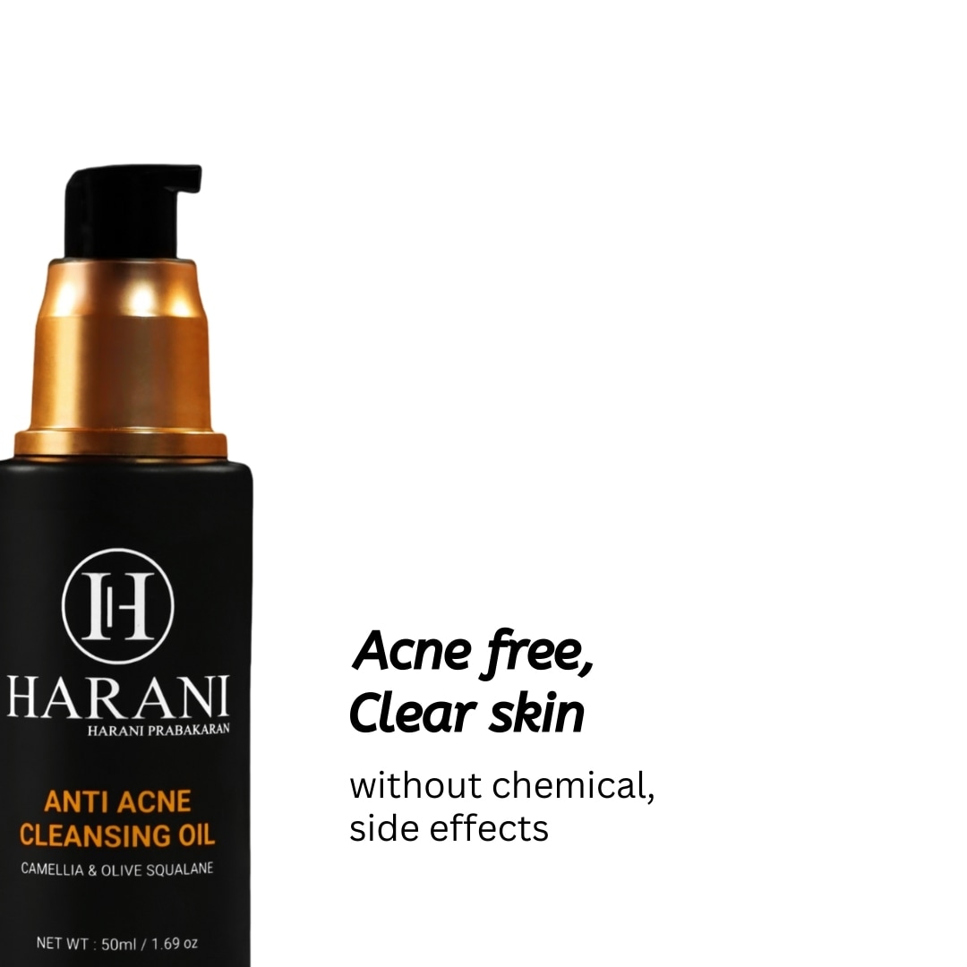 Our anti acne cleansing oil delicately crafted to address acne-prone skin with care and effectiveness. Non-comedogenic and gentle, it removes stubborn makeup while healing sensitive skin, promoting clearer, healthier complexion. 

shop now at 🌐 harani.in 

#harani