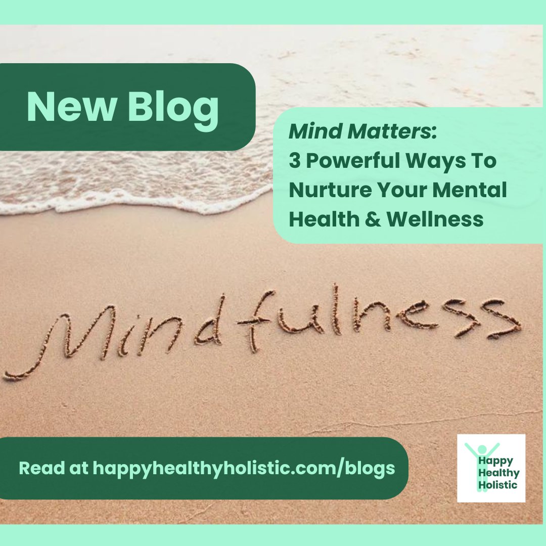 NEW BLOG: 3 Powerful Ways To Nurture Your Mental Health

In this blog we share 3 crucial principles to help enhance your wellbeing

Read at 👉happyhealthyholistic.com/blogs

#wellbeingblogs #wellbeingtips #healthblogging #selfdevelopment #mindfulliving #mentalhealthtips