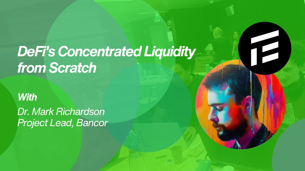 🚀 Dive into DeFi's Concentrated Liquidity w/ @Bancor Project Lead @MBRichardson87 at his Study Season Live Track tomorrow at 12:00 UTC! We'll derive amplified #BondingCurves from first principles — a great chance to deepen your knowledge! Register: tokenengineering.net/study-season/1