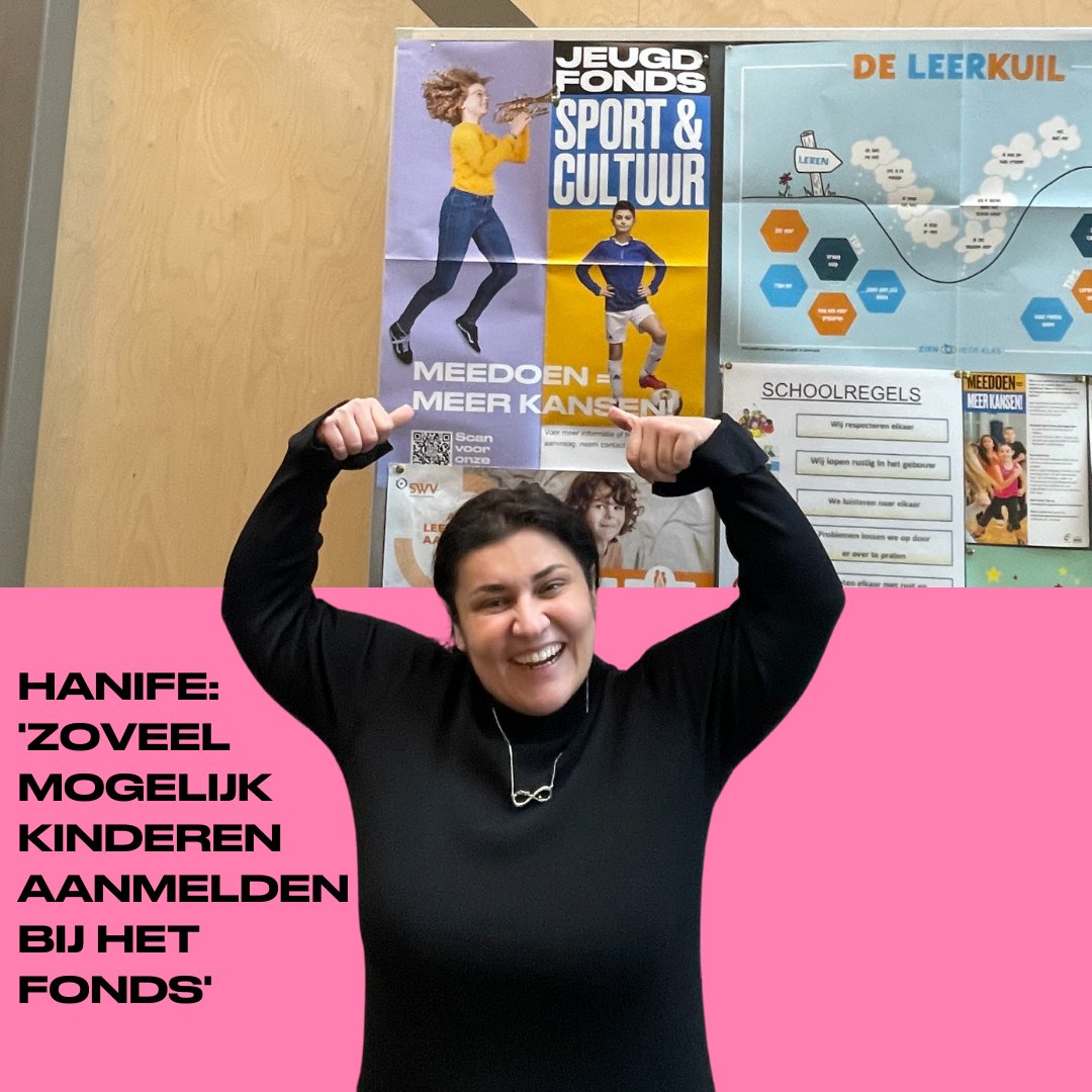 JFSCUtrecht's tweet photo. #verhaalopvrijdag | Top-intermediair Hanife is directeur van basisschool KC De Leertuin. Met collega Linda doet Hanife alle aanvragen. Inmiddels doen 80 kinderen van de school aan sport, zwemmen, dansen of spelen een muziekinstrument via het fonds.
Bekijk: https://t.co/trMDeGgEwT https://t.co/f5uFKGHvwf