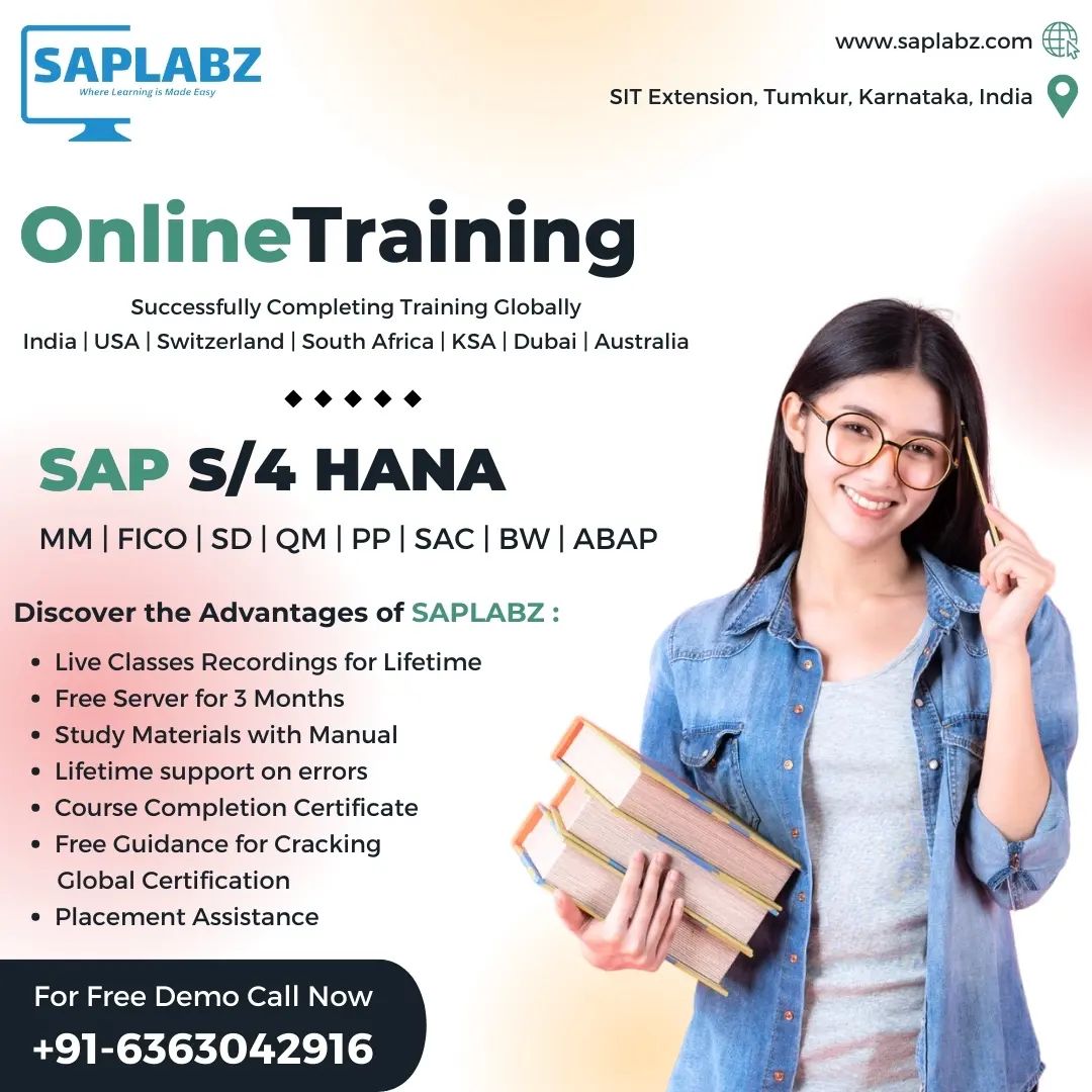 Mastering the future of business with SAP S/4HANA - join us at SAPLABZ for online training that transforms careers.
#SAP #S4HANA #OnlineLearning
#EmpowerYourself #S4HANATraining #SAPLabz #OnlineTraining #globalsuccess #saplabz #tally #sap #trainer #certified #tumkur #tallyerp9