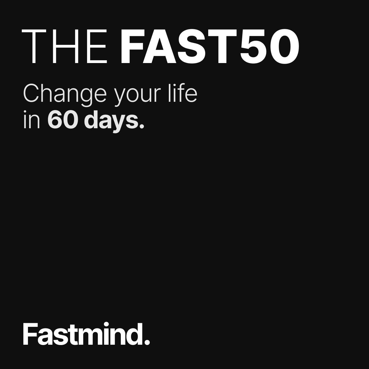 Today I'm excited to announce I'm launching the FAST50

A 60 day community where we'll help YOU achieve peak fitness💯

By the end of the 60 days you'll have:

☑️ Improved sleep
☑️ Lost fat + gained muscle
☑️ Levelled up your cardio

There are only 50 people spots, apply below👇