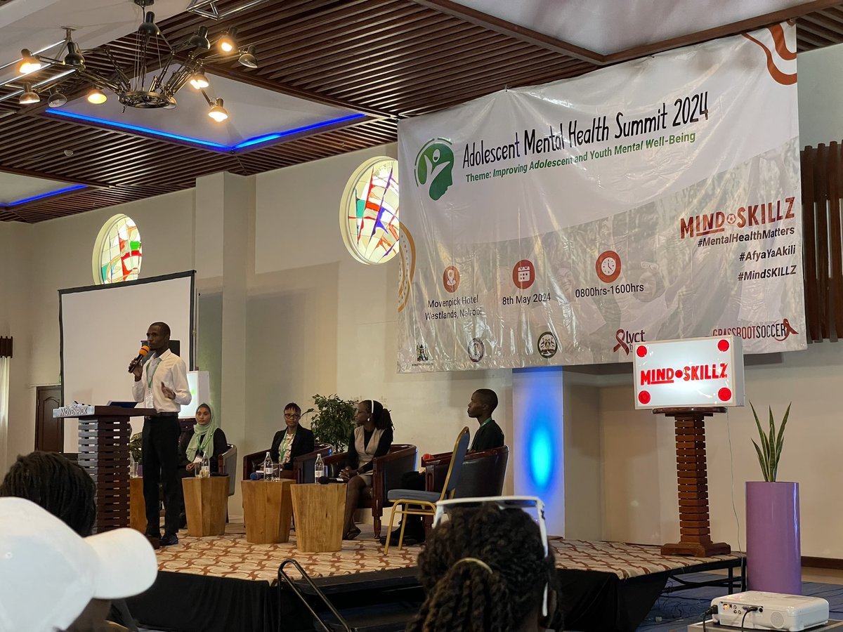 Connecting youths with mentors,Information and health services they need to thrive.
At the Adolescent Mental Health Summit 2024📍
#MindSkILLZ
#AfyaYaAkili
#MentalHealthMatters 
@GrassrootSoccer 
@LVCTKe