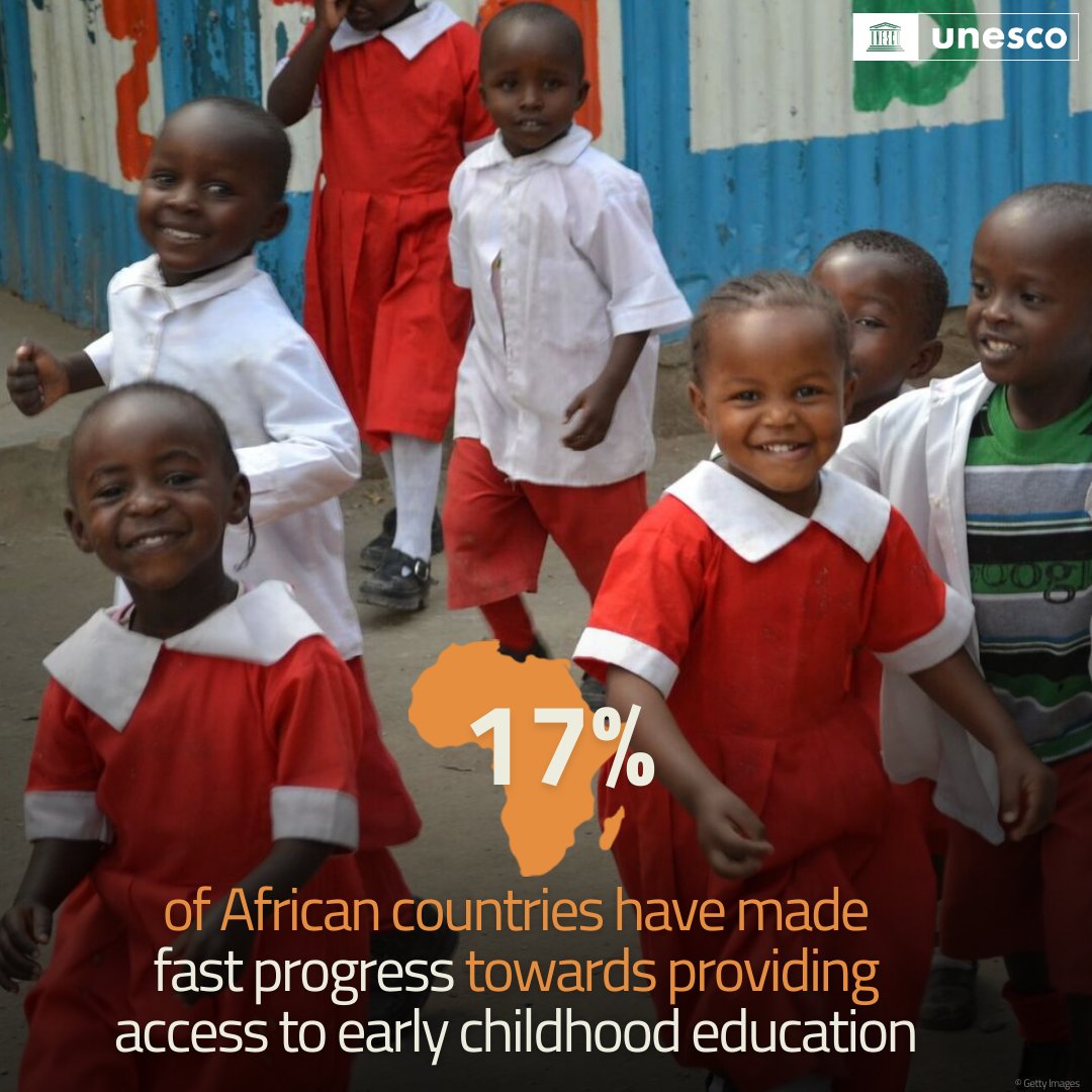 Good news! There has been rapid progress in early childhood education in #Africa. Several African countries have improved access to the #RightToEducation for the youngest children. Learn more about the Year of Education 2024: bit.ly/sdg4scorecard-…