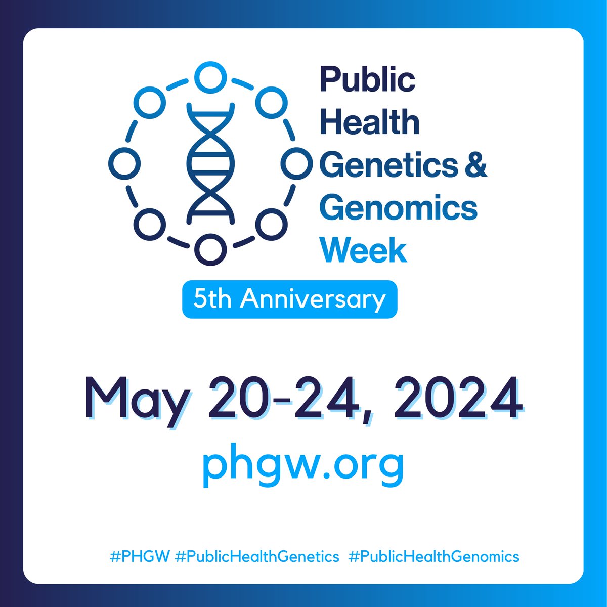 DNATodayPodcast's tweet photo. It’s officially #PublicHealthGenetics&amp;GenomicsWeek ! 🧬 🩺

During #PHGW, learn more about how #publichealthgenetics applies #genetic information through cancer screening, educating providers, and more! https://t.co/8fl0rk9olp
