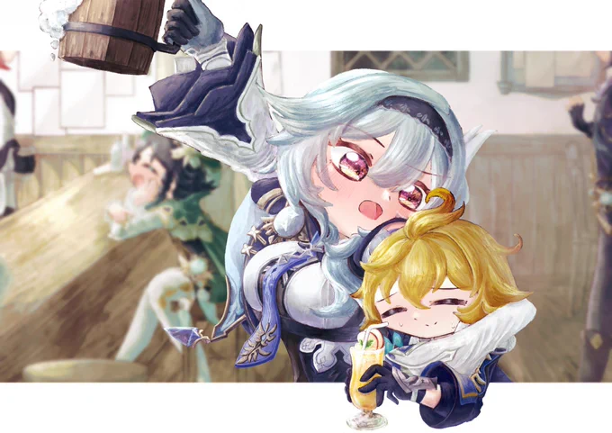 #フォロワー1万以下の神絵師発掘したい原神を中心に描いていますたくさんの方の目に止まってくれると嬉しいです 