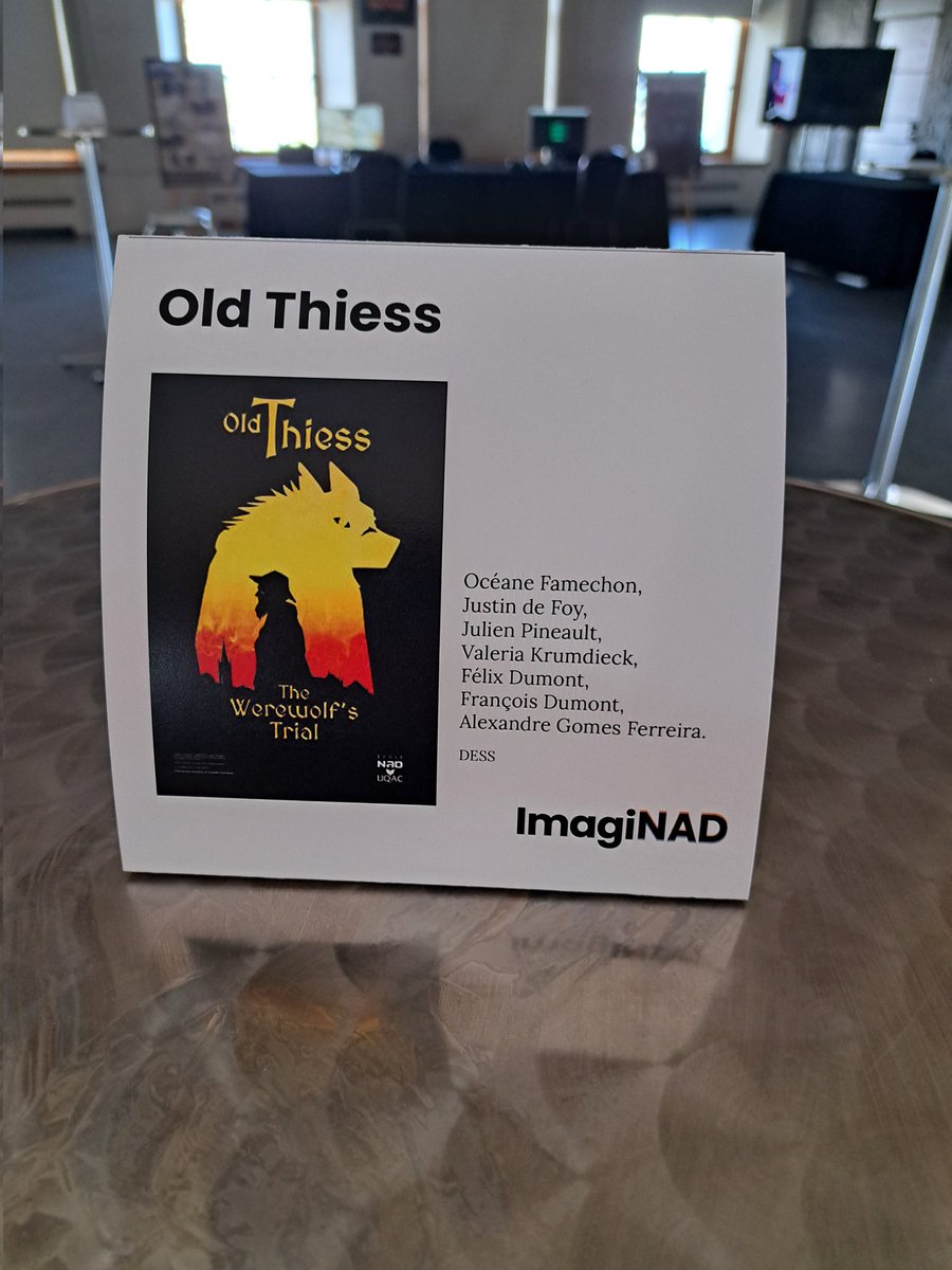 Franky_doom's tweet photo. Notre projet final "Old Thiess: the Werewolf's Trial" était en démonstration à #ImagiNAD, le gala de fin d'année à @EcoleNAD . Enfin gradué, quelle aventure ! https://t.co/D1seJZcH7R