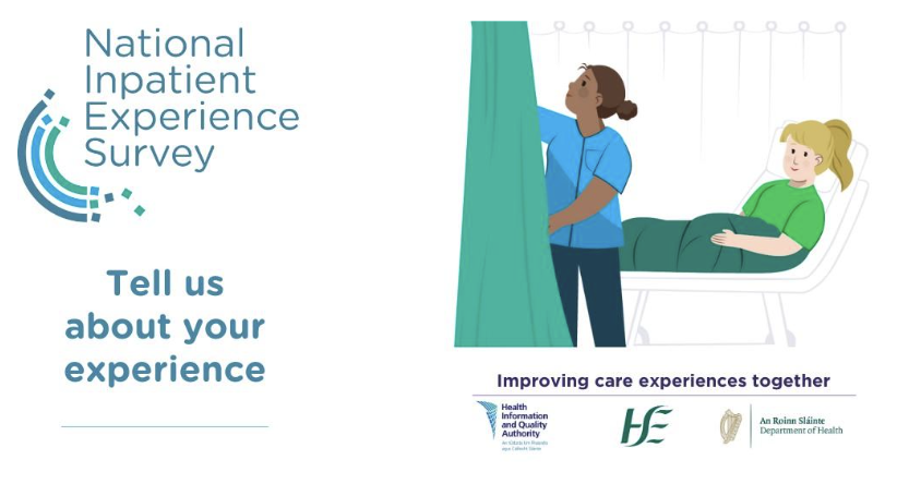 1/ Did you know the National Inpatient Experience Survey is underway? If you have spent 24 hours or more in hospital during May, you may be eligible to take part. To find out more about the survey visit yourexperience.ie @careexperience