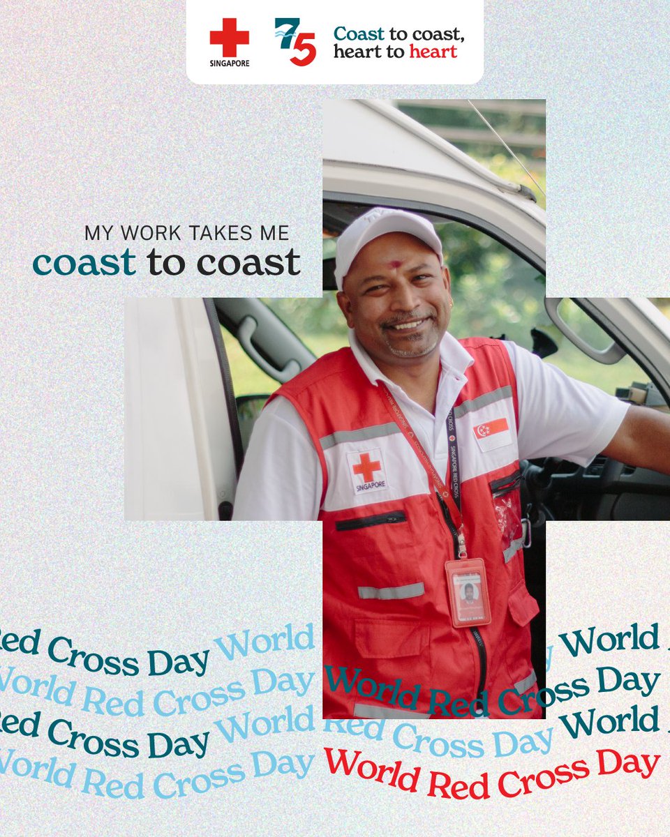 SGRedCross's tweet photo. Happy #WorldRedCrossDay! From coast to coast, our passionate community of humanitarians works to build resilience, respond to emergencies, &amp; uplift the vulnerable, heart to heart. 
Be a part of the movement: https://t.co/tGbPyBARth #sgredcross #SRC75 https://t.co/eGFio38TdC